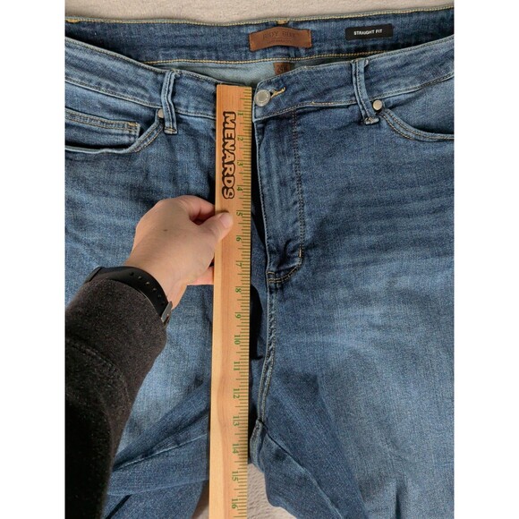 Judy Blue Mid Rise Tummy Control Vintage Straight Denim Jeans Women’s 24W Blue - Picture 4 of 10